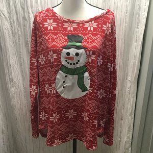 Frosty The Snowman Christmas Top XXL